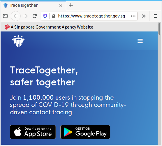 TraceTogether: 1,1 million d'utilisateurs